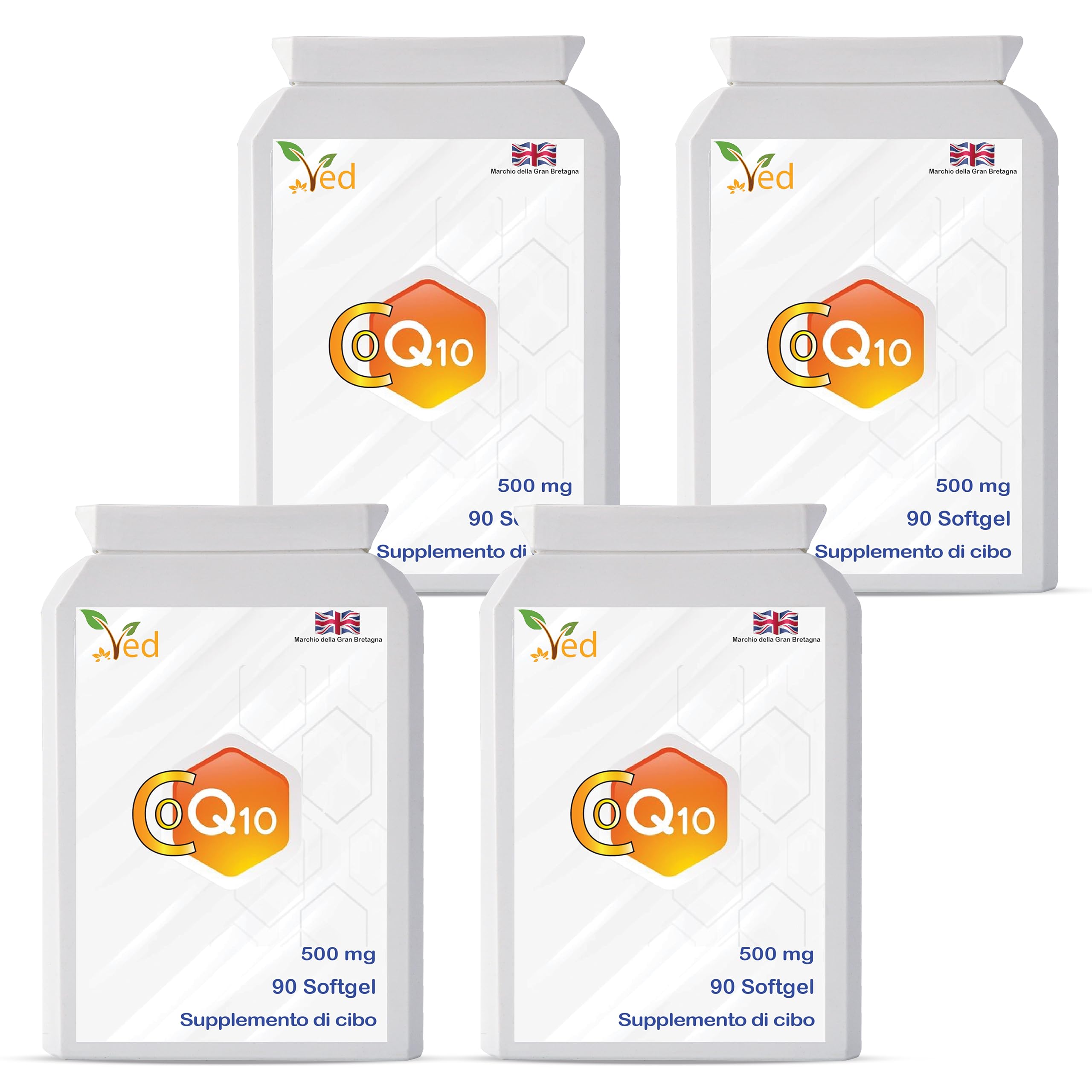 Co Enzyme Q10 500mg 360 capsule (capsule), 1 anno di fornitura. GMP Qualità garantita