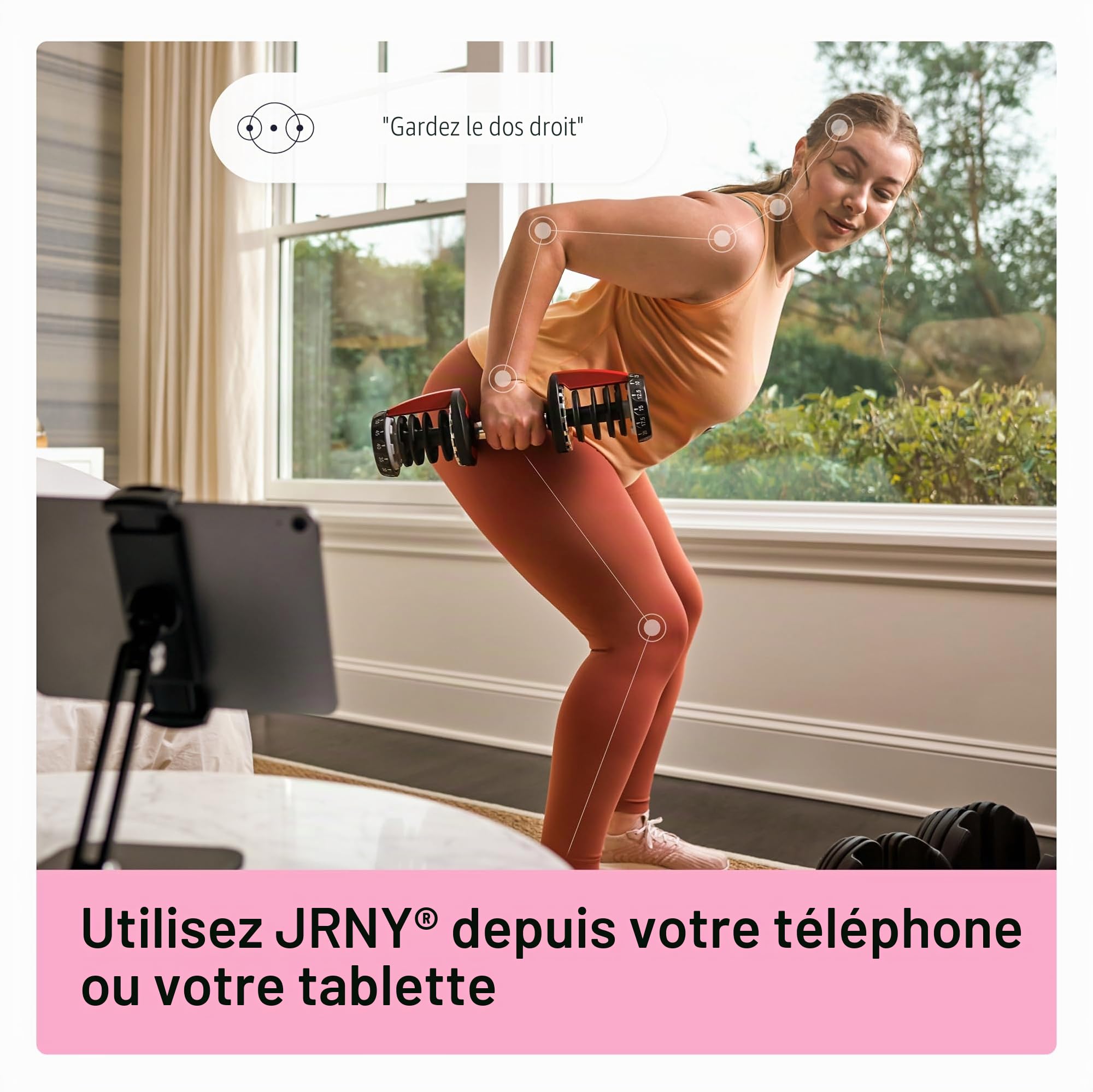 Bowflex SelectTech Série Poids Réglables – Système Compact Haltères et Kettlebell 52, 90, 552i, 1090i et 840 pour la Musculation à Domicile