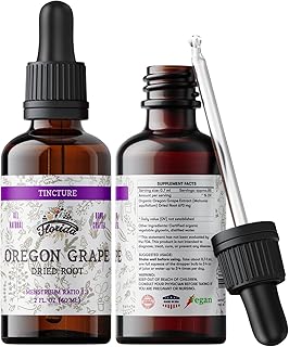Oregon Grape Tincture, Organic Oregon Grape Extract (Mahonia aquifolium) - Non-GMO in Cold-Pressed Organic Vegetable Glycerin 2 oz