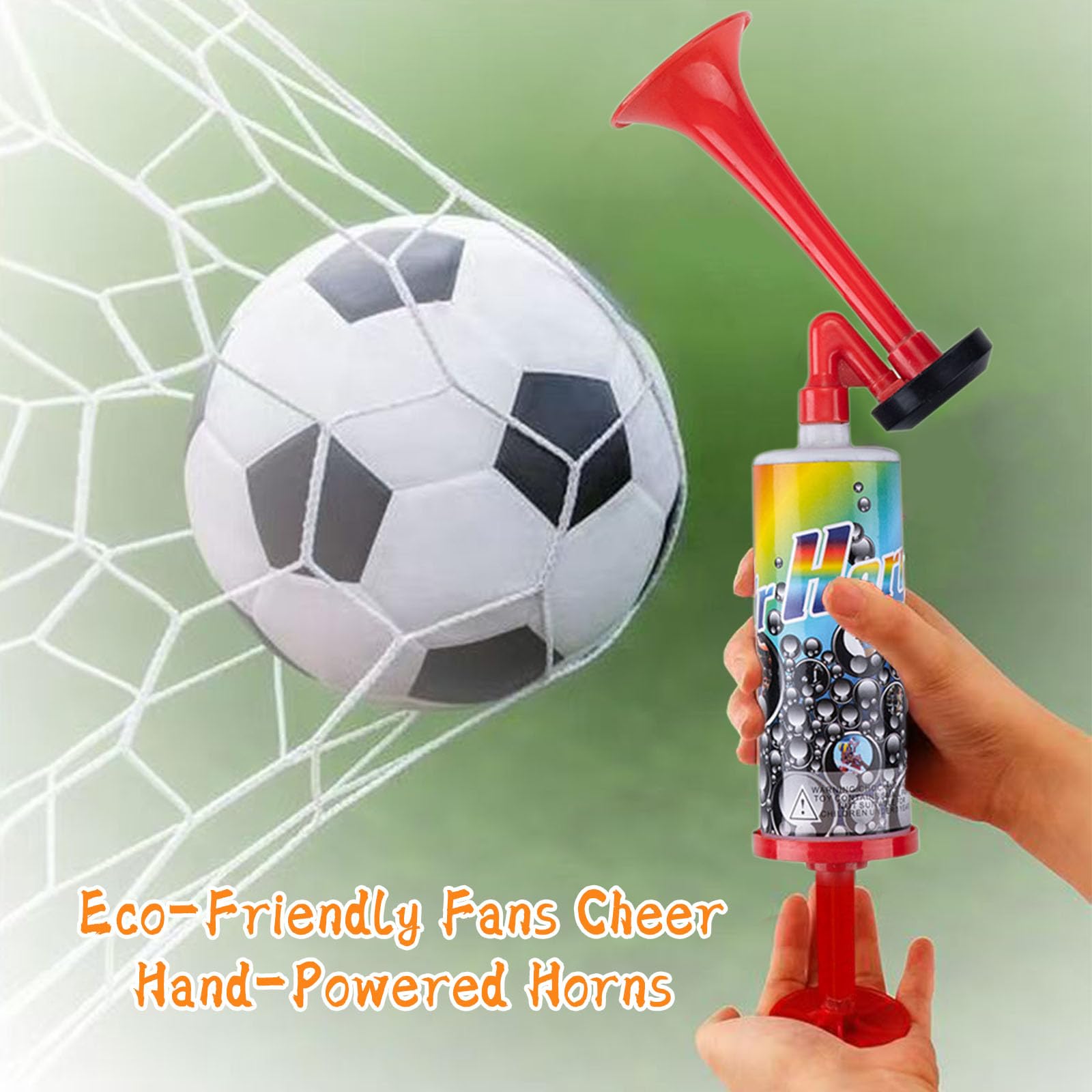 Tromba da Stadio,WideSmart Tromba Stadio ad Aria Manuale,4 PCS Loud Handheld Air Horn Clacson a Gas Tromba,Corno Aereo Air Horn per Partite di Calcio, Eventi Sportivi, Nautica, Celebrazioni