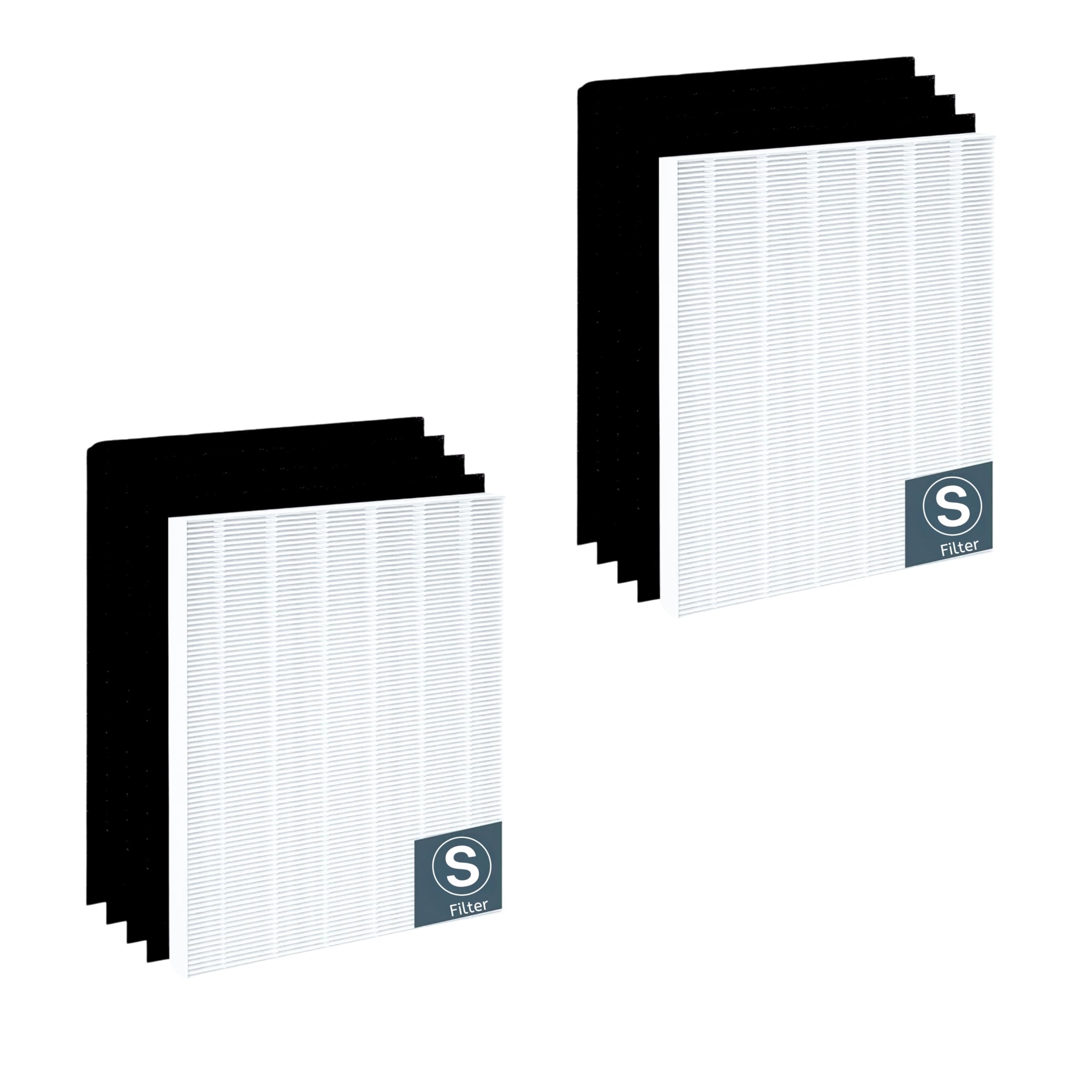 Nispira C545 HEPA Filter Replacement Ture HPEA For Winix C545 Air Purifier, P150, B151, 9300, Part Filter S 1712-0096-00 & 2522-0058-00, 113050 2 Sets
