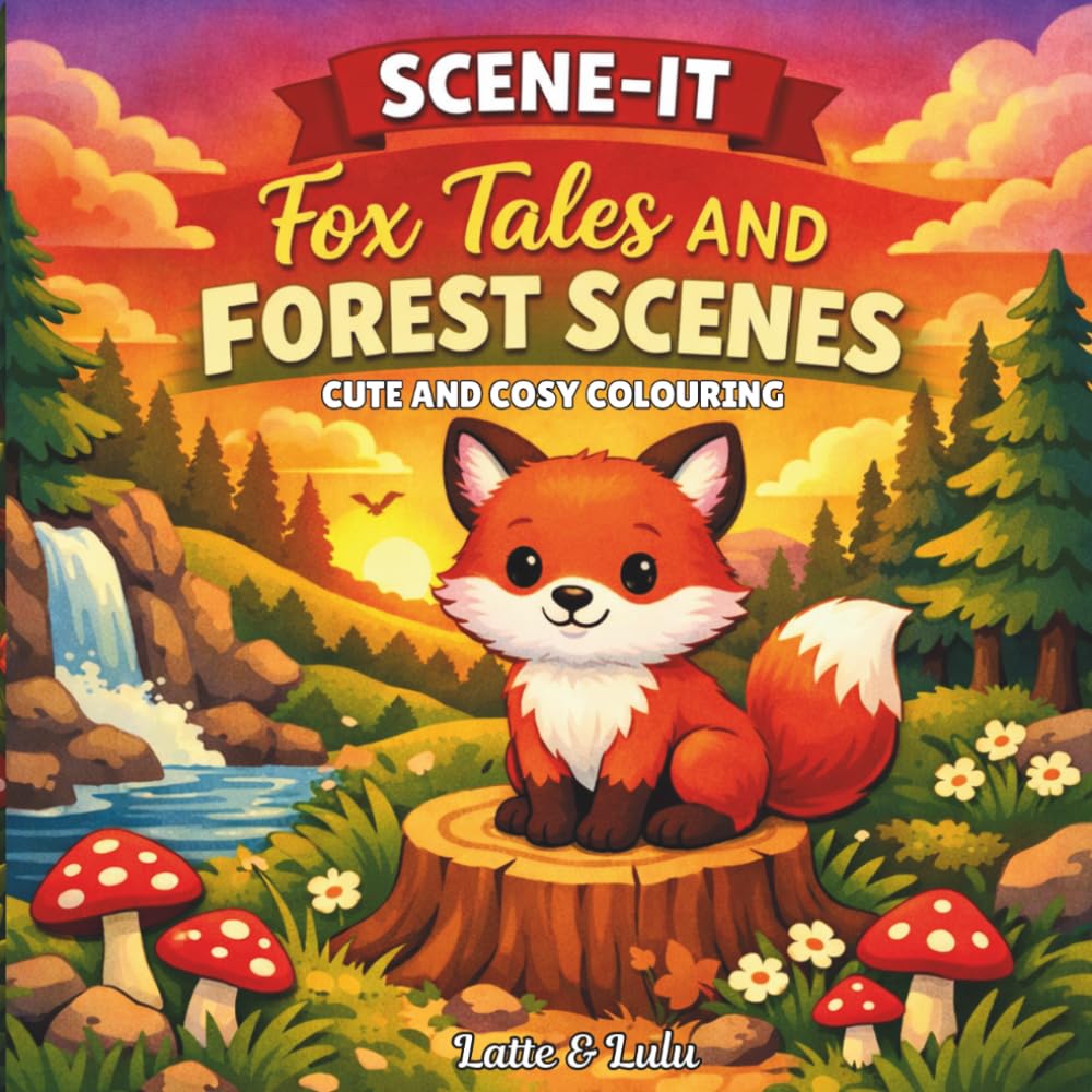 Fox Tales and Forest Scenes: A Cute and Cosy Forest Colouring Book with Bold, Simple, Easy-to-Colour Designs for Relaxation and Stress Relief (Scene-it series) (SCENE-IT Cute & Cozy Coloring)