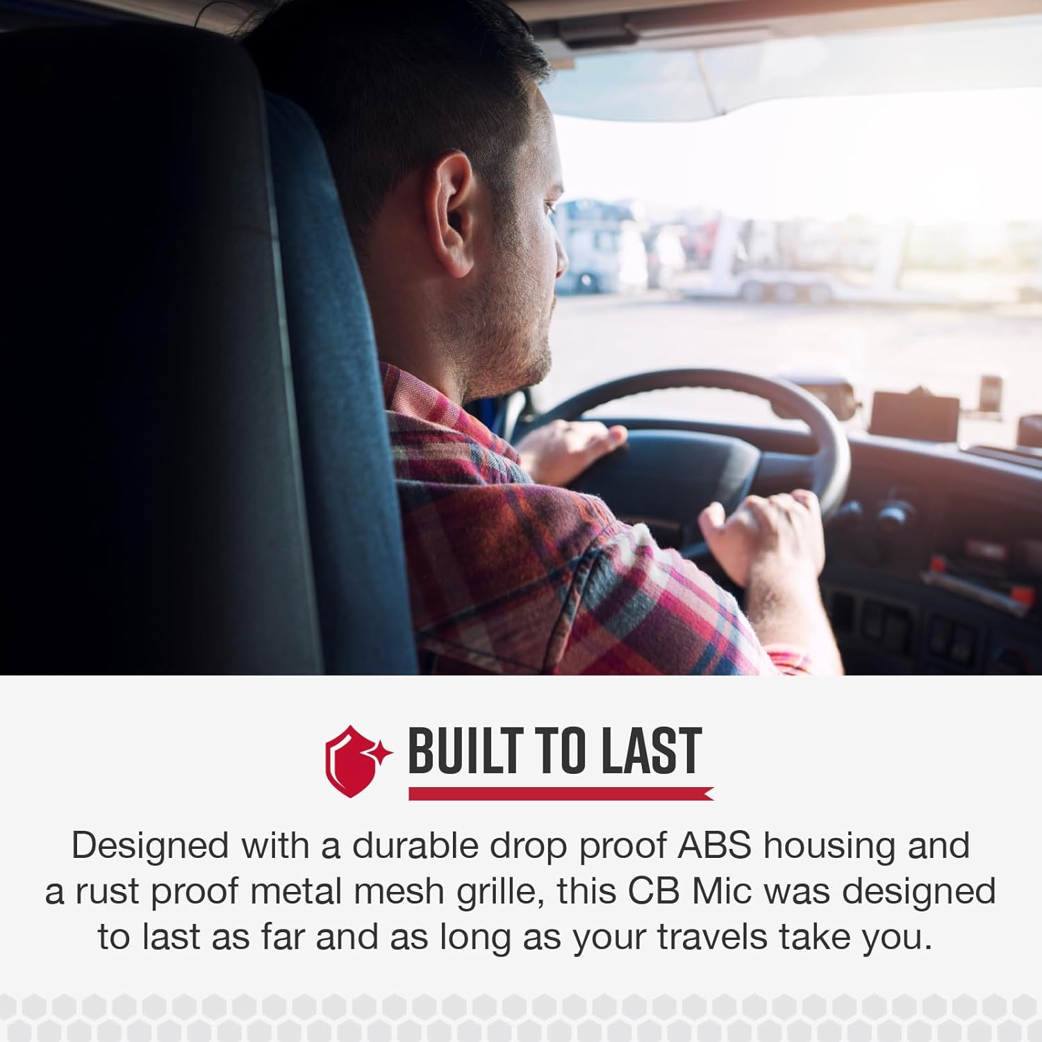 Cobra HG M77 Premium Replacement Noise Canceling CB Microphone (Black) – 4 Pin Connector, 9 Foot Cord, Heavy Duty ABS Shell, Wire Mesh Grille, Left Side Push To Talk, Chrome Connector, One Size