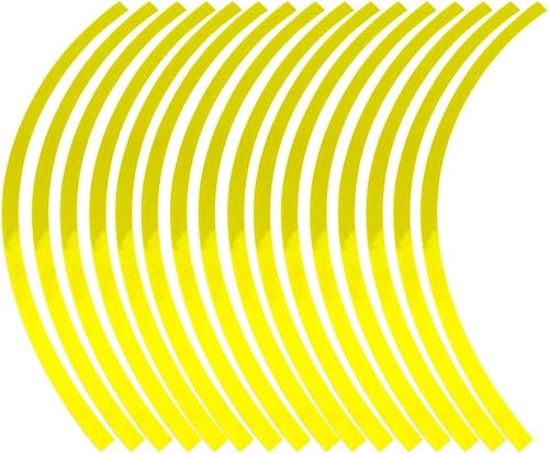 Adhesivo reflectante a rayas para llanta de 16 a 19 pulgadas, tamaño universal de llanta de automóvil, motocicleta, rueda reflectante, cinta