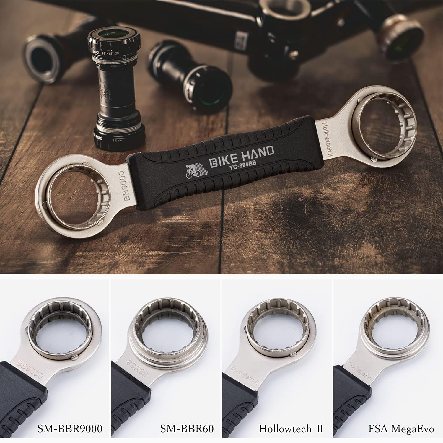 BIKE HAND Set di attrezzi di riparazione bici – Set di attrezzi multifunzione 34 pezzi per bici da corsa e mountain bike con cassetta degli attrezzi