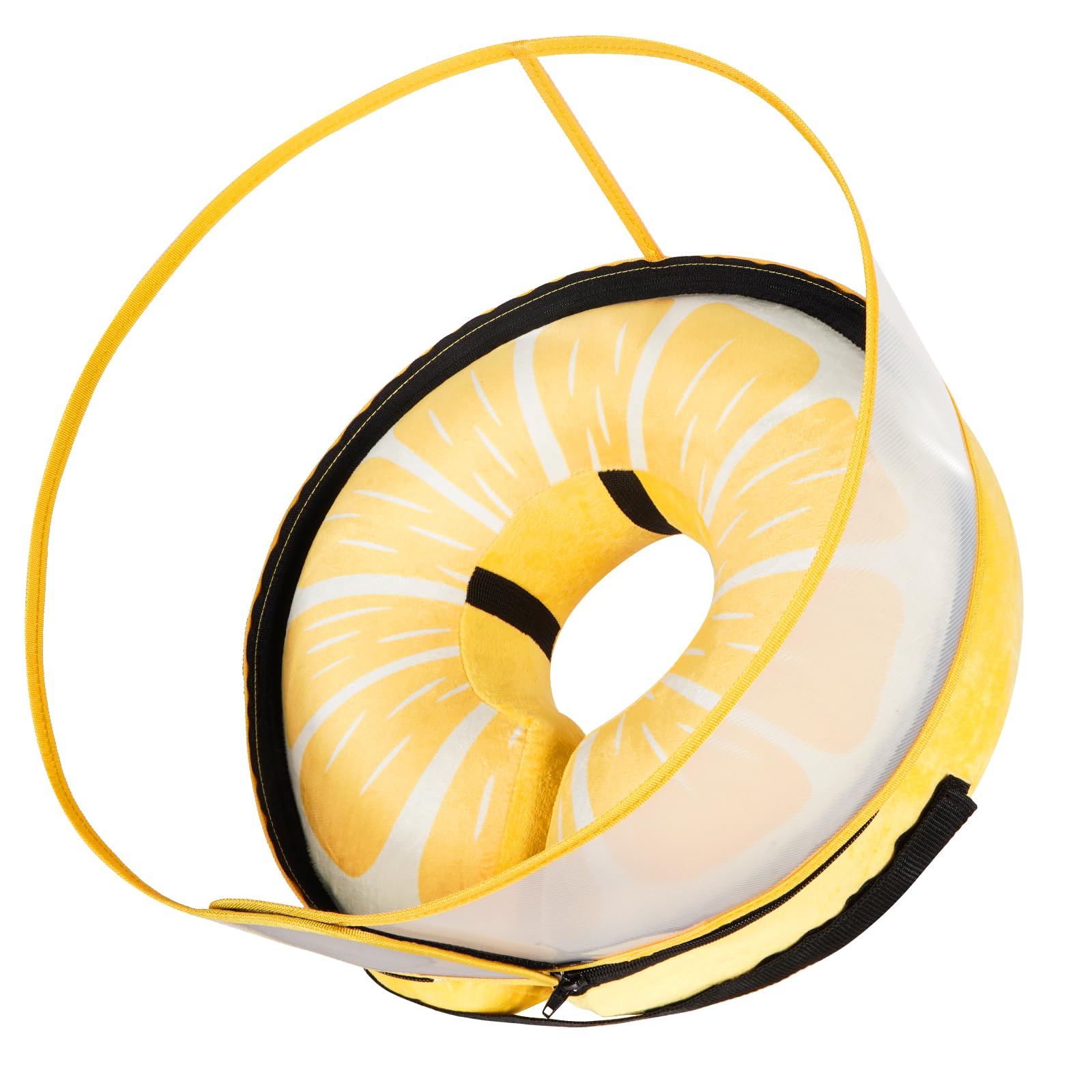 Collar de cono inflable para perros grandes, medianos y pequeños, collar de cono de recuperación suave ajustable para perros y gatos, alternativa al cono de perro después de la cirugía (hamburguesa,