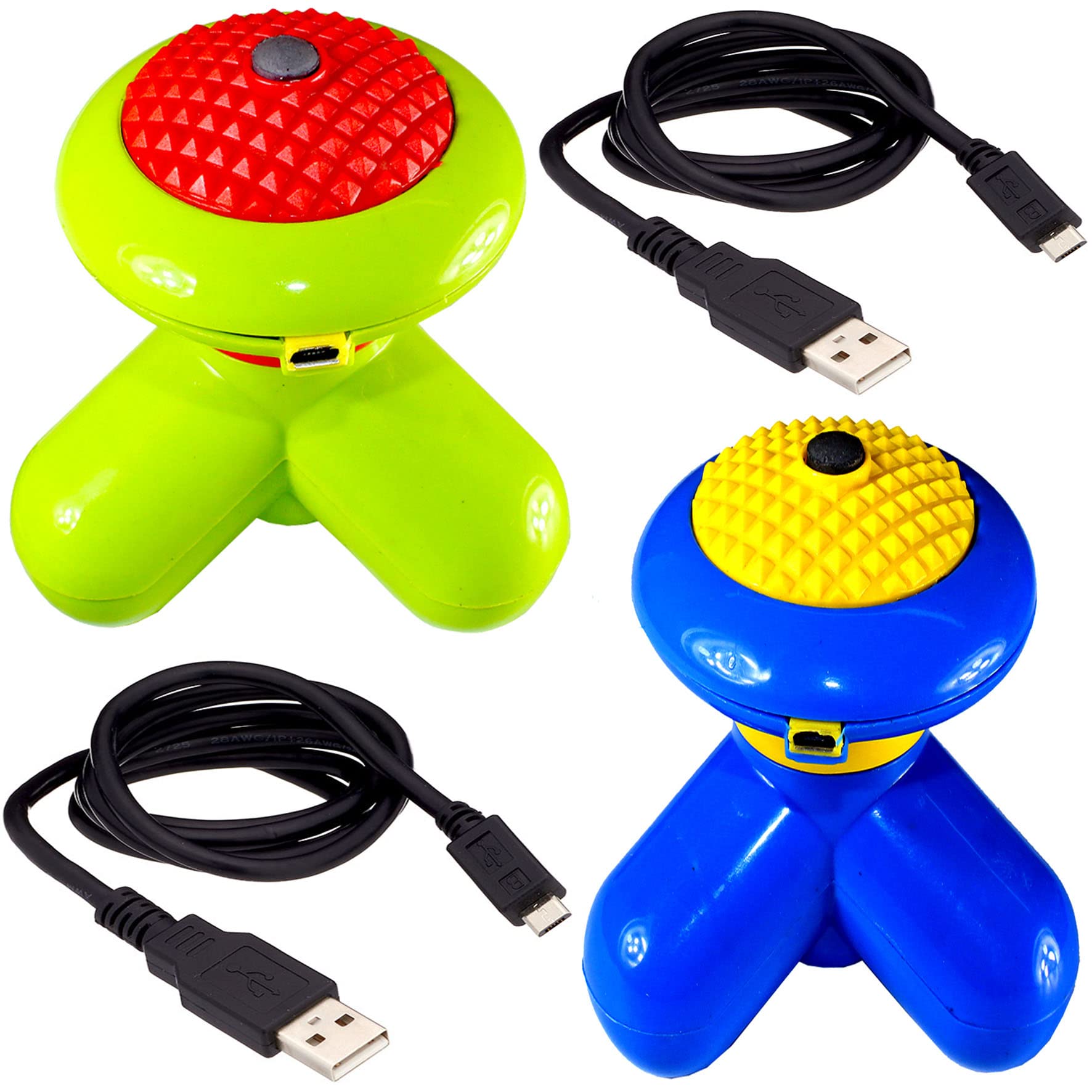3 In 1 Full Body vibrator Massager Machine with Vibration Acupressure Electric USB Port Mini mimo mini slimming body For pain relief Magnetic slimming body massager Pack Of 1-image-34