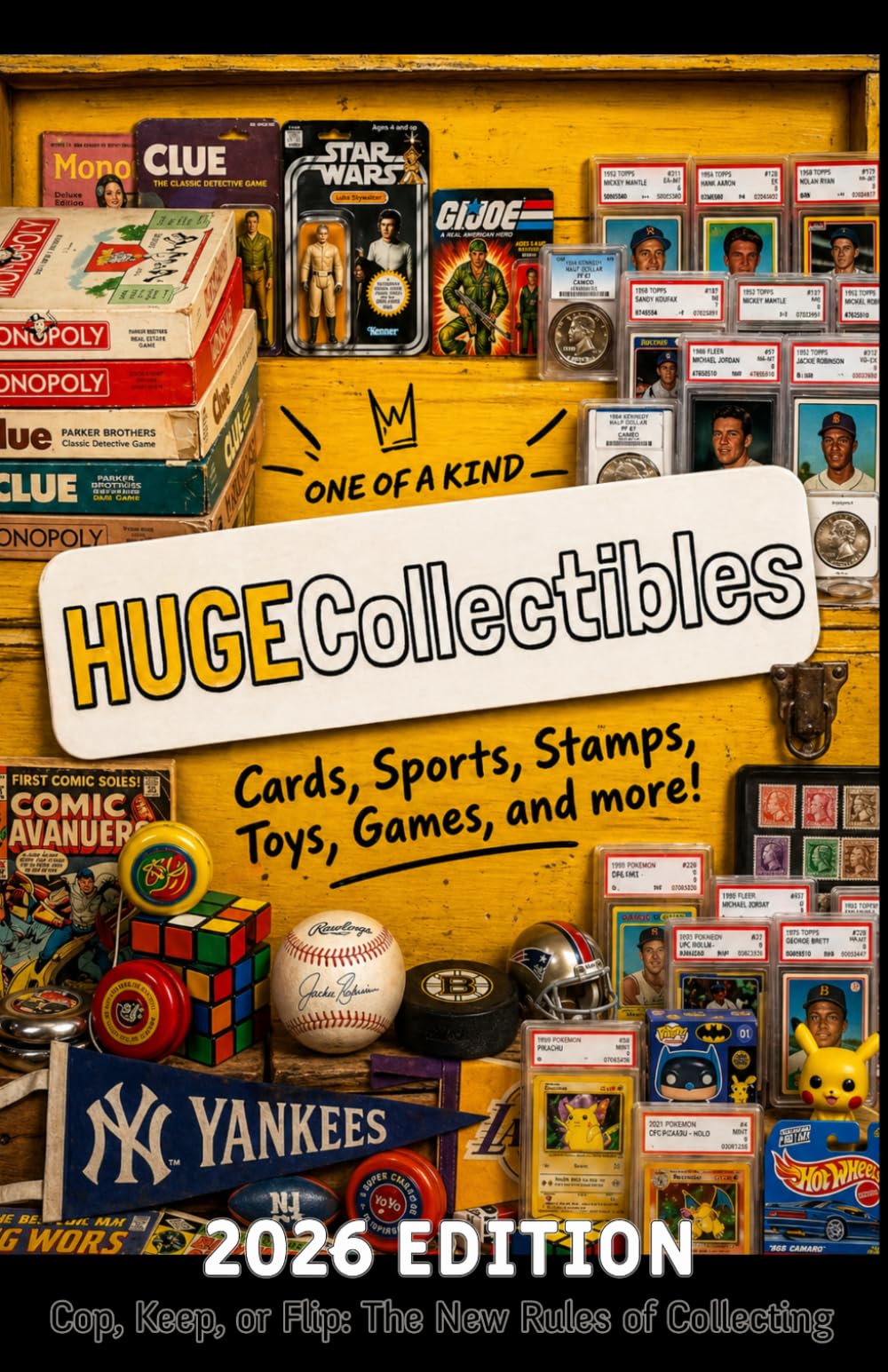 HugeCollectibles - Cop, Keep, or Flip: The New Rules of Collecting: From Thrift Store to Trophy Case — The Ultimate Guide to Modern Collecting - Cards, Sports, Stamps, Toys, Games, and More!
