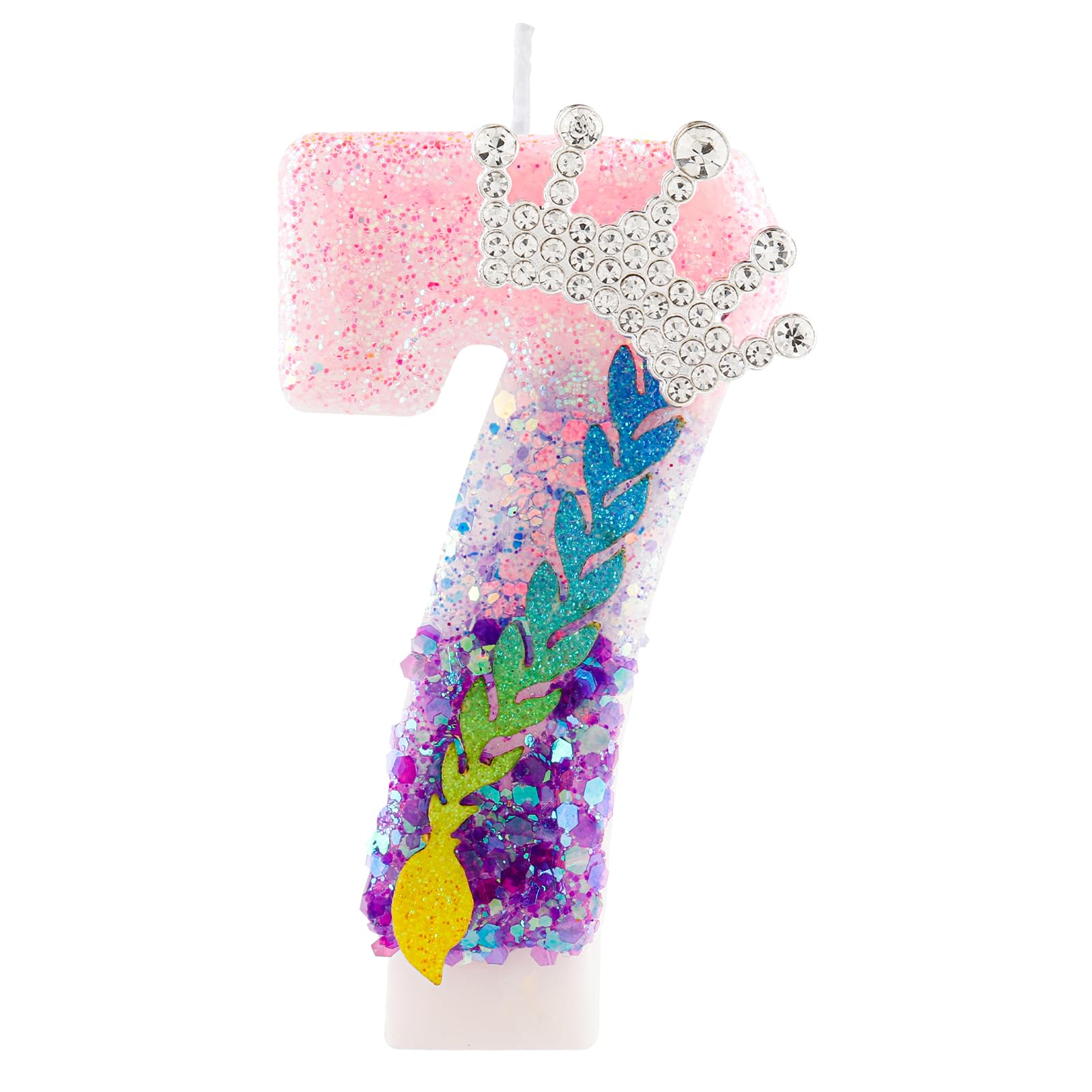 Kpop Birthday Candles - Purple Crown Number 4 -29