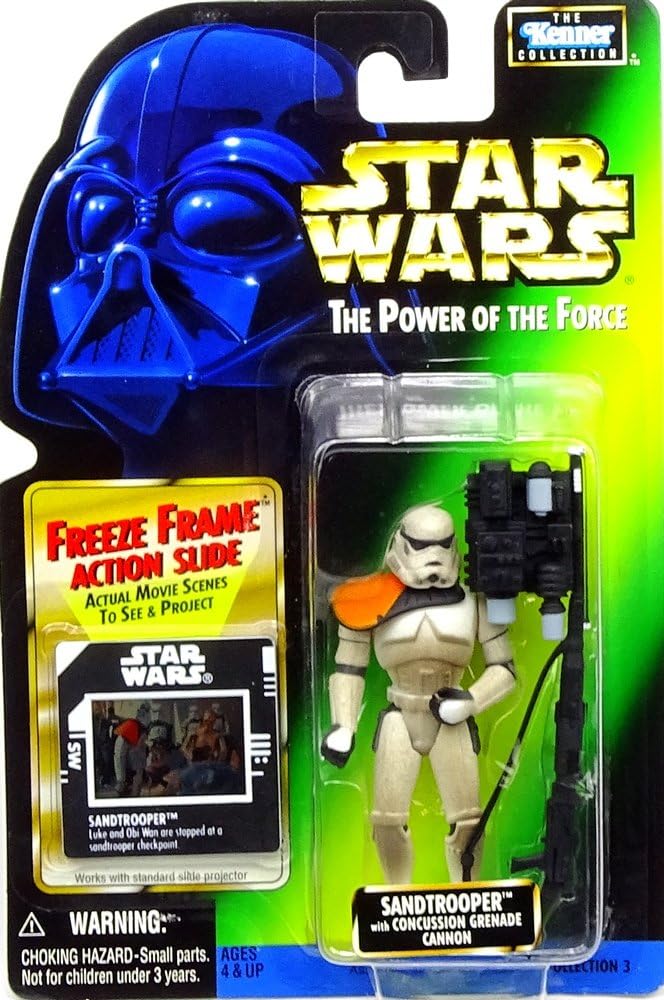 KENNER 1996 POTF SANDTROOPER GREEN CARD W/ HOLOGRAM COLL. 3 ACTION FIGURE MOC