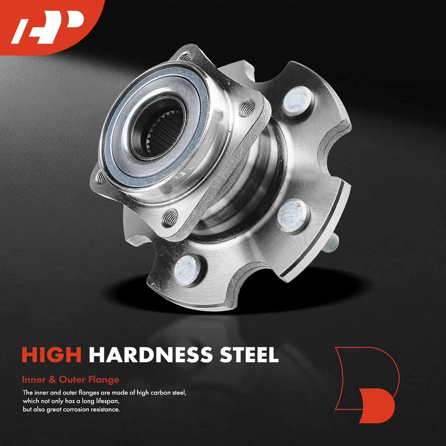 A-Premium 2 x Rear Wheel Bearing and Hub Assembly with 5-Lug Compatible with Toyota Matrix 2009-2013, Pontiac Vibe 2009-2010, AWD Only