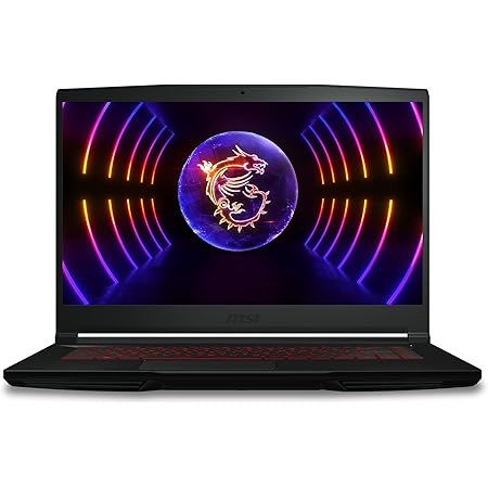 MSI Thin GF63 12VE-010XES - Ordenador portátil Gaming 15.6" FHD (1920x1080), 144Hz (i7-12650H, 16GB RAM, 512GB SSD, RTX 4050 6GB, Free Dos) Black - Teclado QWERTY español