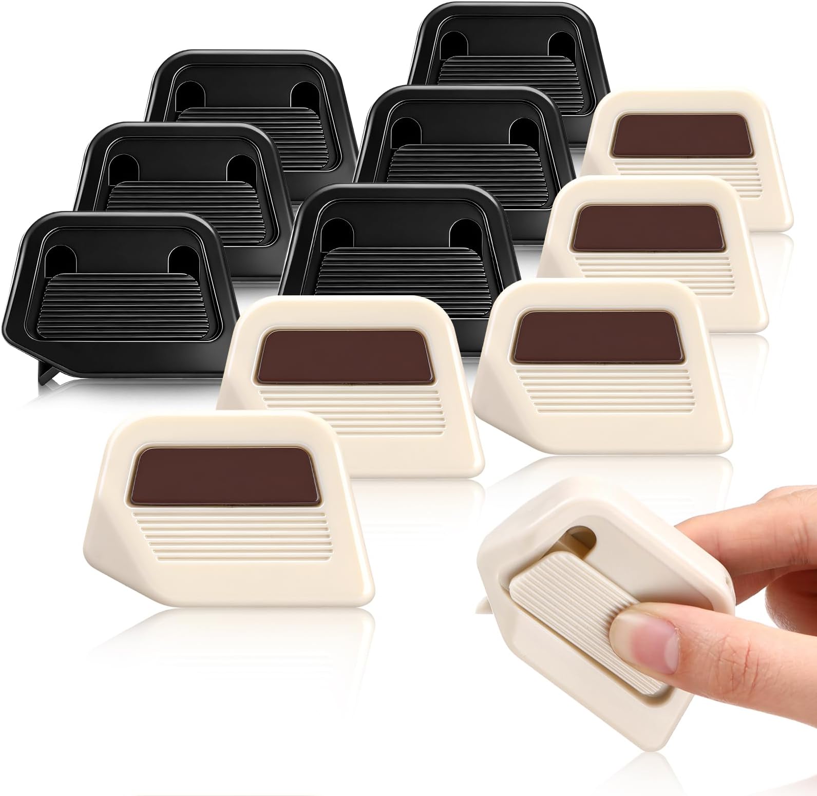 12 Pcs Mini Ceramic Box Cutter Retractable Box Opener Cutter Magnetic Utility Knife with Safety Ceramic Blades and Lanyard Hole for Cardboard Crafts Office Home Valentine's Day