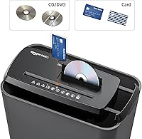 Vista 6 de Yaxa Basics Trituradora de papel cortado en tiras de 8 hojas, CD y tarjetas de crédito con apagado automático, diseño compacto, portátil, sin