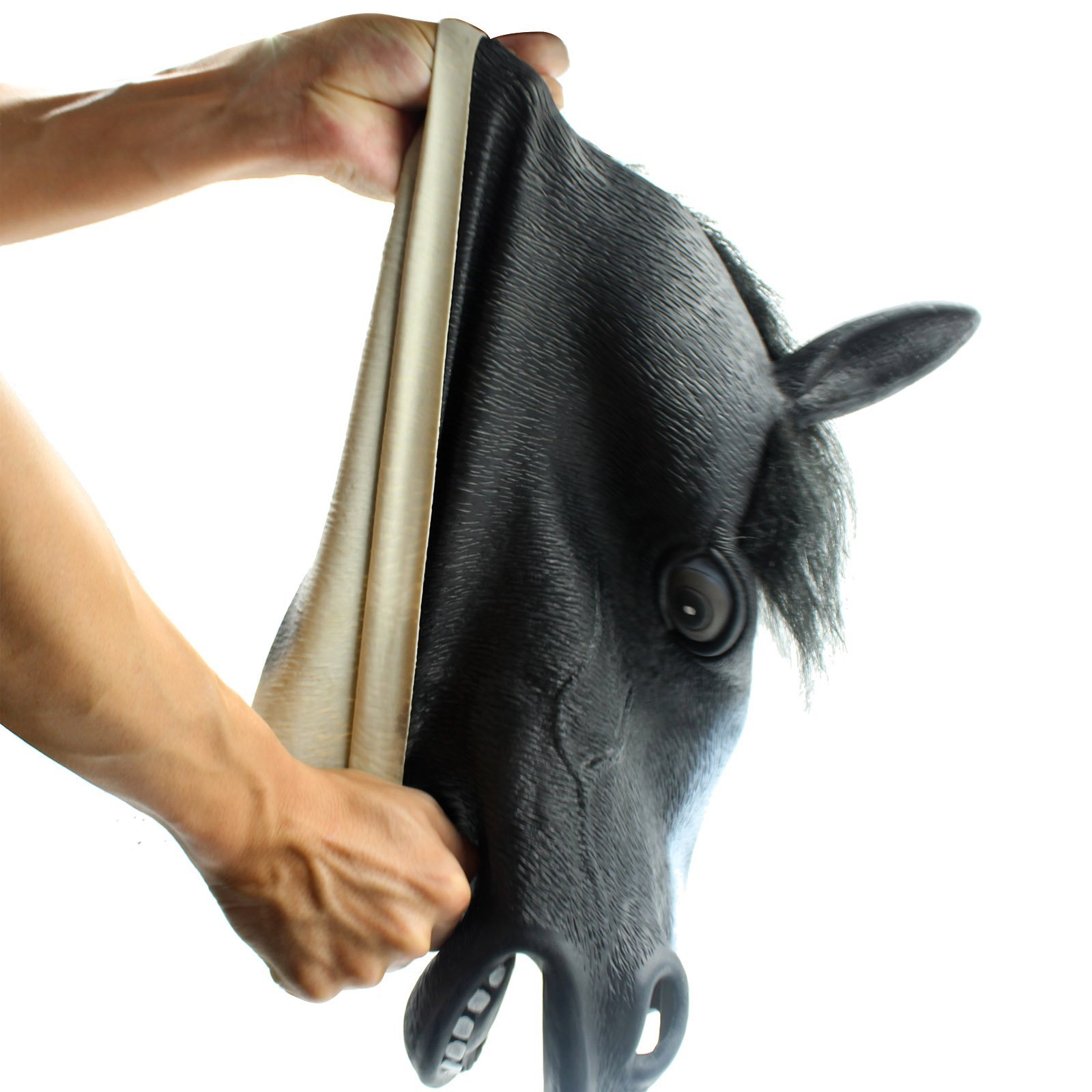 Masque de cheval en latex pour adultes et hommes