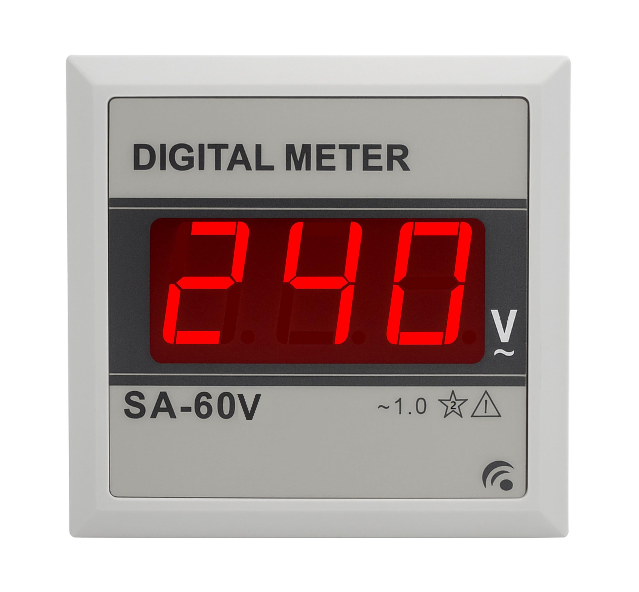 (SA-60V) Red Digital AC Voltmeter | 22mm Panel Mount LED Display | 50–500V AC Range | Compact 7-Segment Voltage Indicator | Fits Standard Indicating Light Cutout | Large Clear Display-image-38