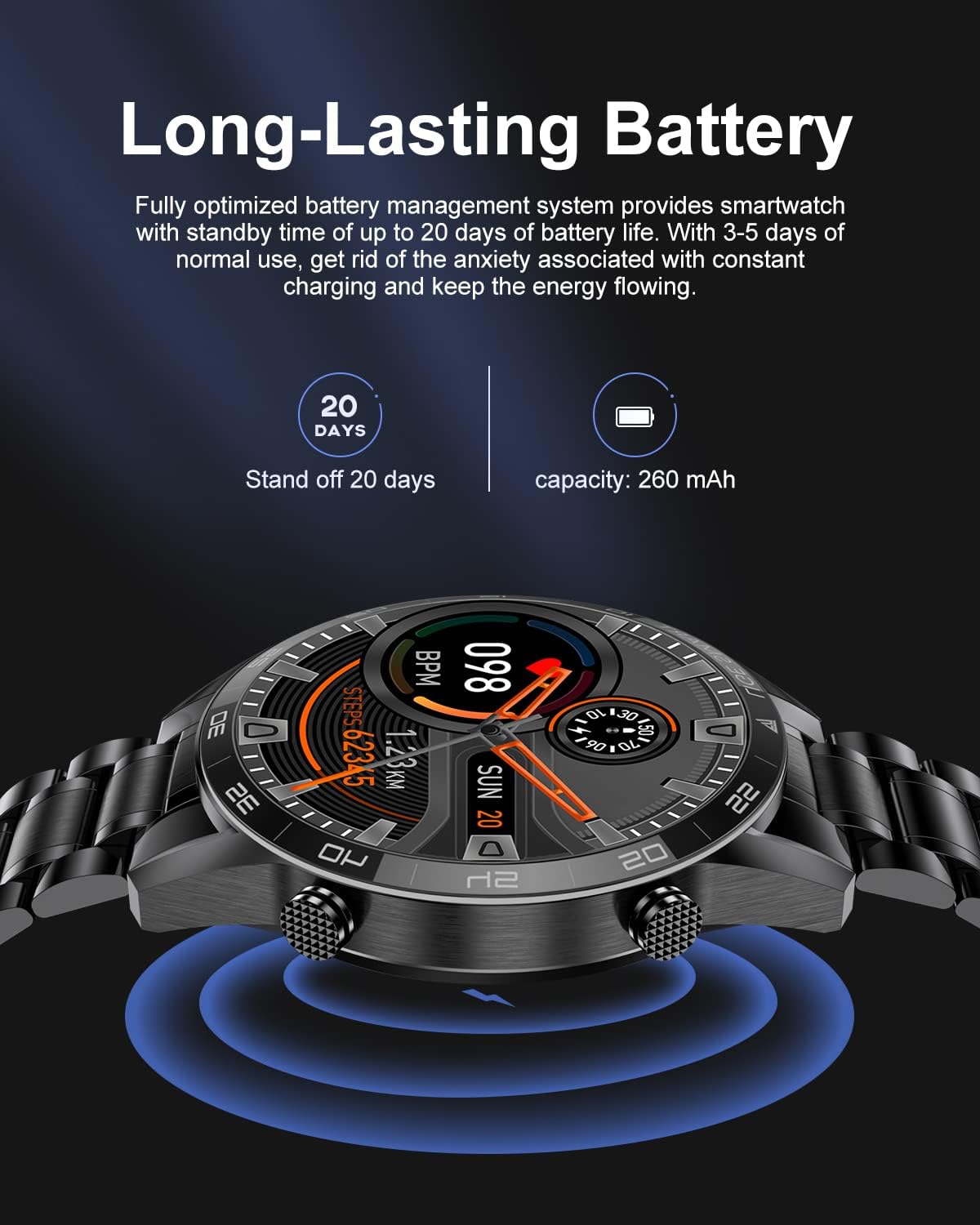 LIGE Smartwatch Orologio 1.32Touch Screen Answer/Make Chiamata Bluetooth Inseguitore di Fitness con Monitoraggio della Frequenza Cardiaca Contapassi Smartwatch da Uomo per Android/iOS,Nero LIGE Smartwatch Orologio 1.32Touch Screen Answer/Make Chiamata Bluetooth Inseguitore di Fitness con Monitoraggio della Frequenza Cardiaca Contapassi Smartwatch da Uomo per Android/iOS,Nero