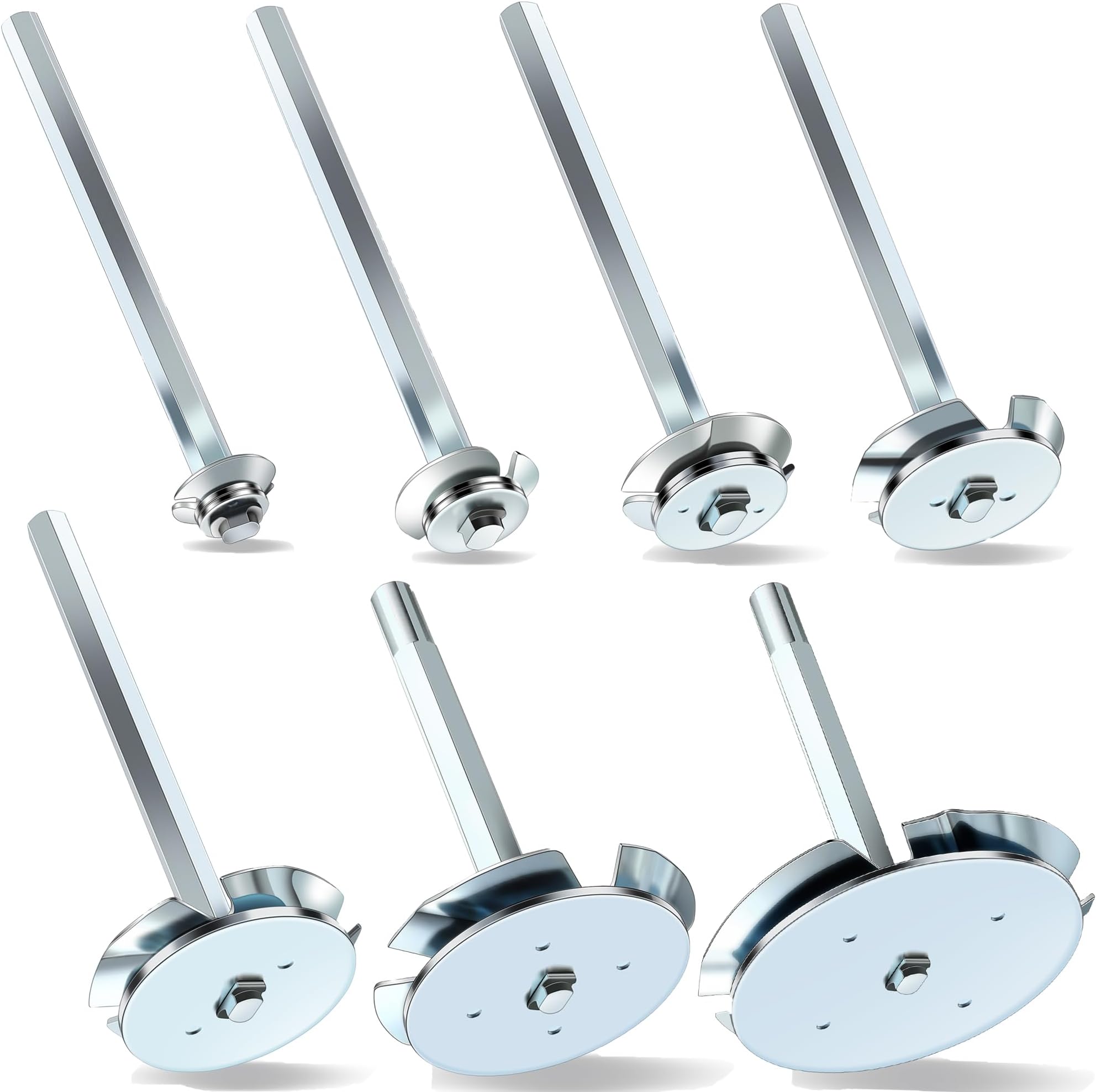 Dreyoo 7 Pcs PVC Fitting Socket Saver Set with 1/2 Inch, 3/4 Inch, 1 Inch, 1-1/2 Inch, 2 Inch, 3 Inch, 4 Inch Head, PVC Pipe Reamer for Removing SCH 40 from Hub, Fits 1/2'' Variable Speed Power Drill