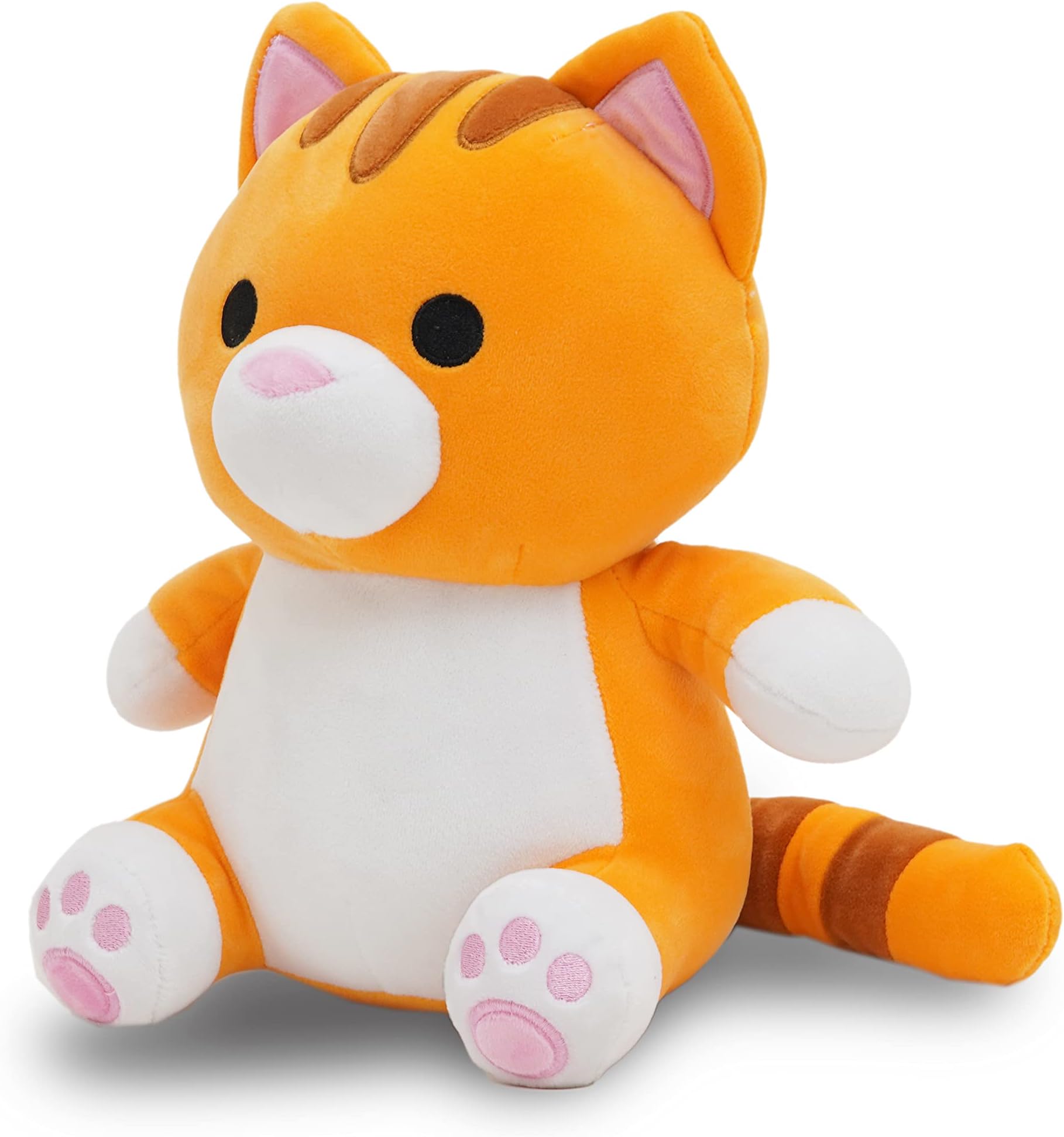 AvocattOrange Cat Plush Toy - 10 Inches Plushie Stuffed Animal - Hug and Cuddle with Squishy Soft Fabric and Stuffing - Cute Cat Gift for Boys and Girls