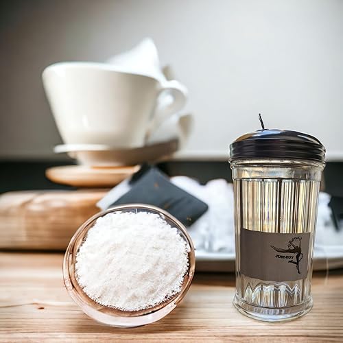 Miniatura 6 de Dispensador de vidrio con tapa de acero inoxidable y tapa lateral de 12 onzas.