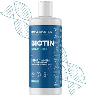 MapleHolistics Rosemary Biotin Shampoo for Thinning Hair - Vegan Volumizing for Fine Hair with Argan Tea Tree Oil Sulfate-Free (8oz)