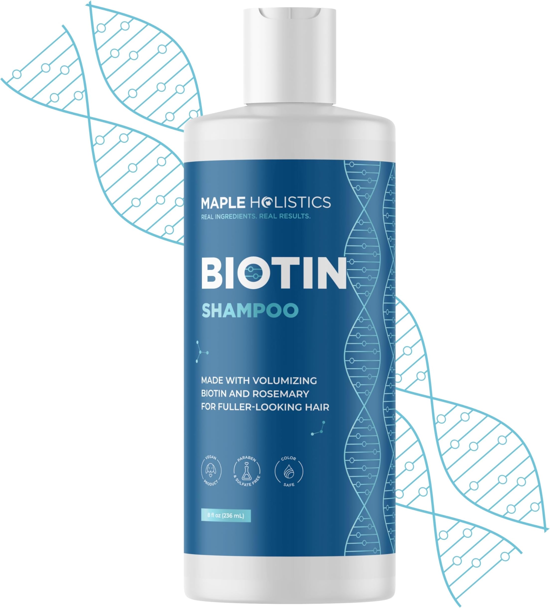 Maple Holistics Honeydew Maple Holistic Unisex Biotin Shampoo with B-Complex Formula for Hair Loss Removes (8 oz)