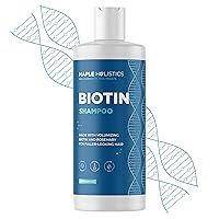 Vista 14 de Champú voluminizador de biotina para cabello fino - Champú para cabello fino con menta, argán y aceites esenciales para el cuidado del cabello