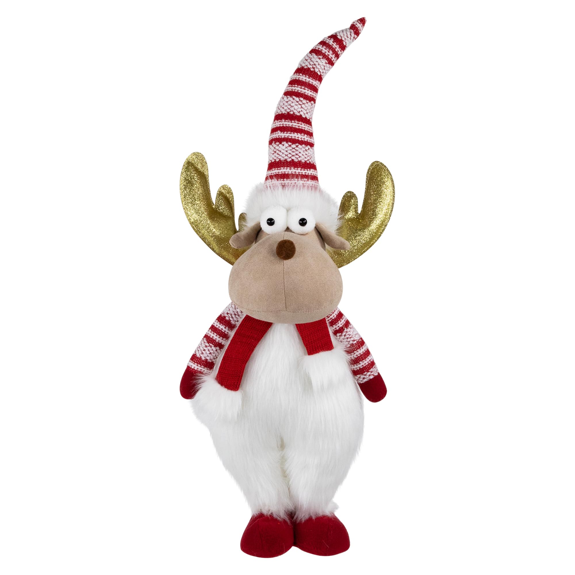 Amazon.com: Northlight Standing Plush Moose Christmas Figure with
