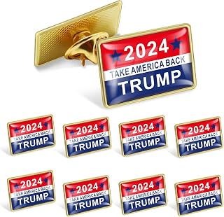 12/25/50/100Pcs GOP Donald Trump Enamel Pins Bluk -Show Your Support for Trump's 2024 Presidential Election Republican Badge