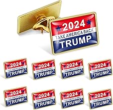 12/25/50/100Pcs GOP Donald Trump Enamel Pins Bluk -Show Your Support for Trump's 2024 Presidential Election Republican Badge