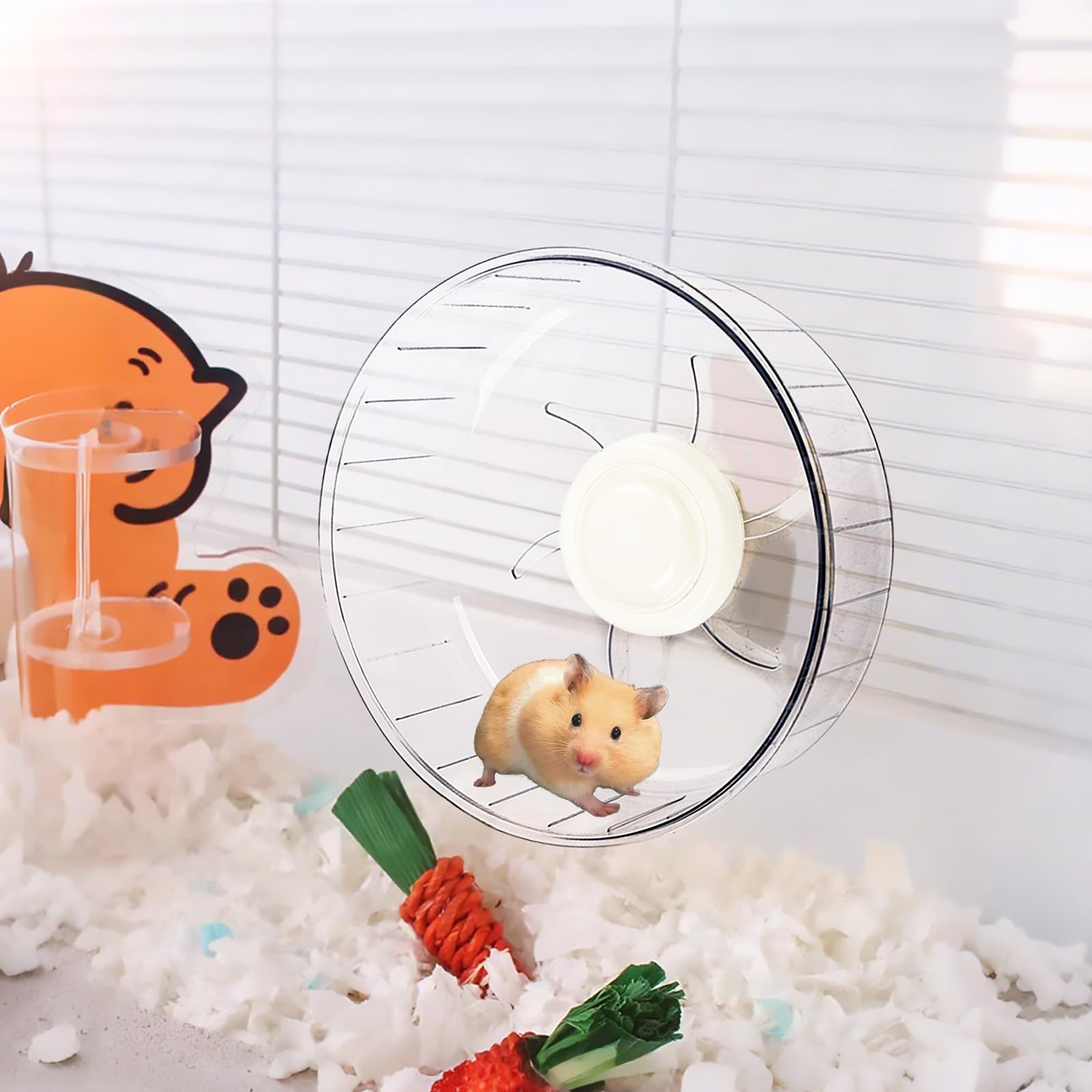 Hamster Toy Hi-ERA Super Silent , 8.5 Inches/21.5cm Small Animal Exercis  Hamster Wheel