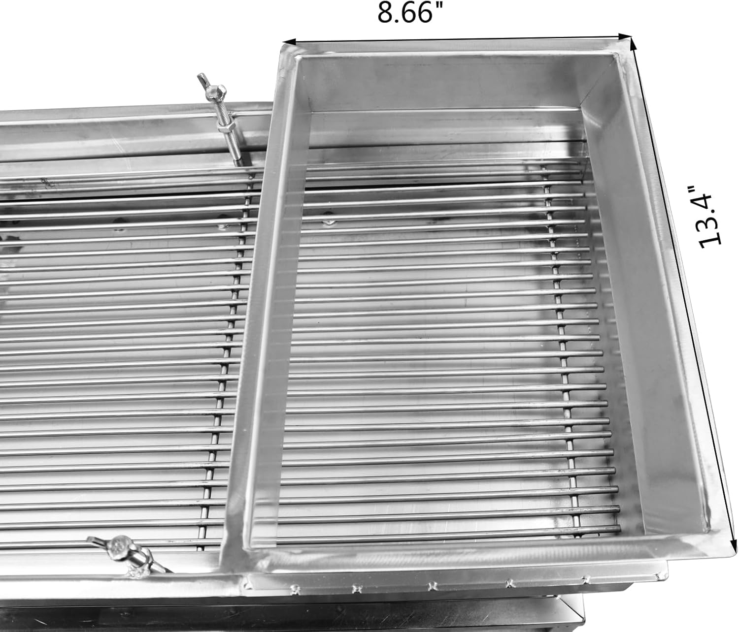 Electric Linear Shaker Vibrating Screen Sifter with 6mm Strip Sieve Screen(Two Motor) Stainless Steel Linear Sifter Machine 110V