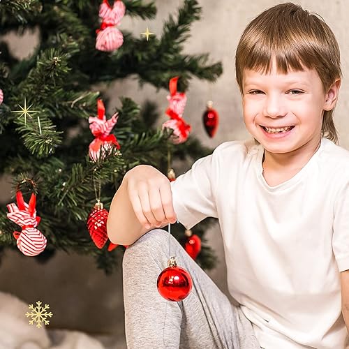 Miniatura 7 de Mixweer 120 ganchos de adorno en forma de C con caja de almacenamiento, ganchos colgantes de alambre de metal flexibles de 0.51 x 2.36 pulgadas para