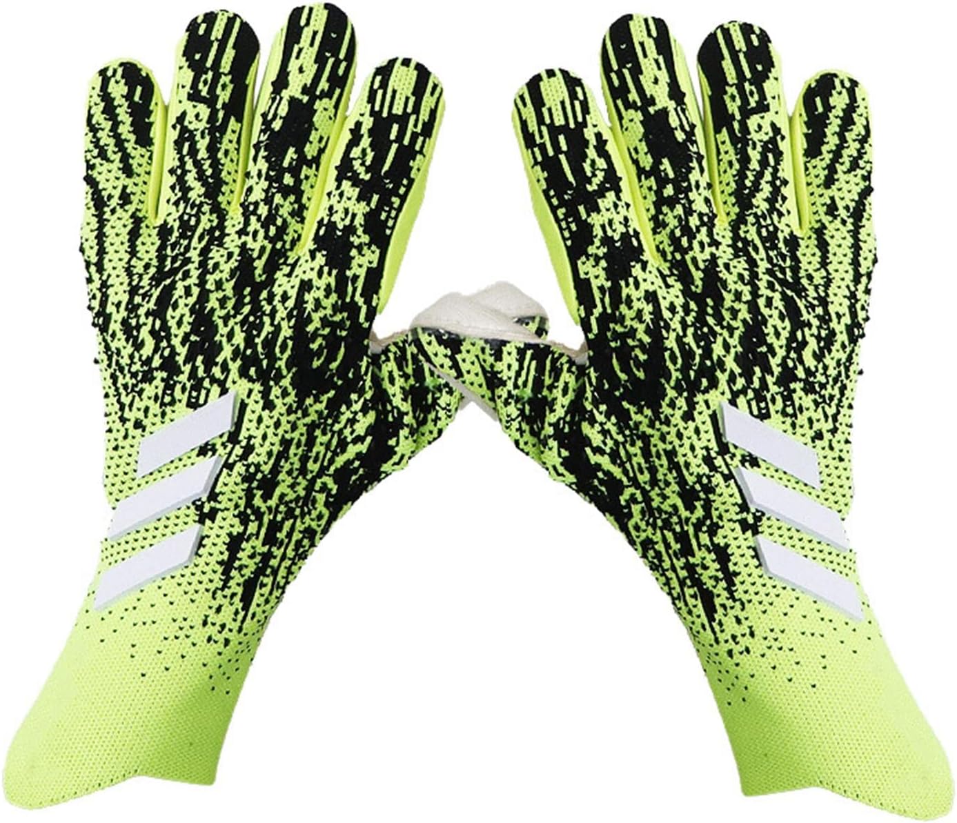 Hara Soccer Goalie Gloves Sizes 8-10 Goalkeeper Gloves with Strong Grip Give Splendid Protection to Prevent Injuries For People from Junior Trainees to Professionals