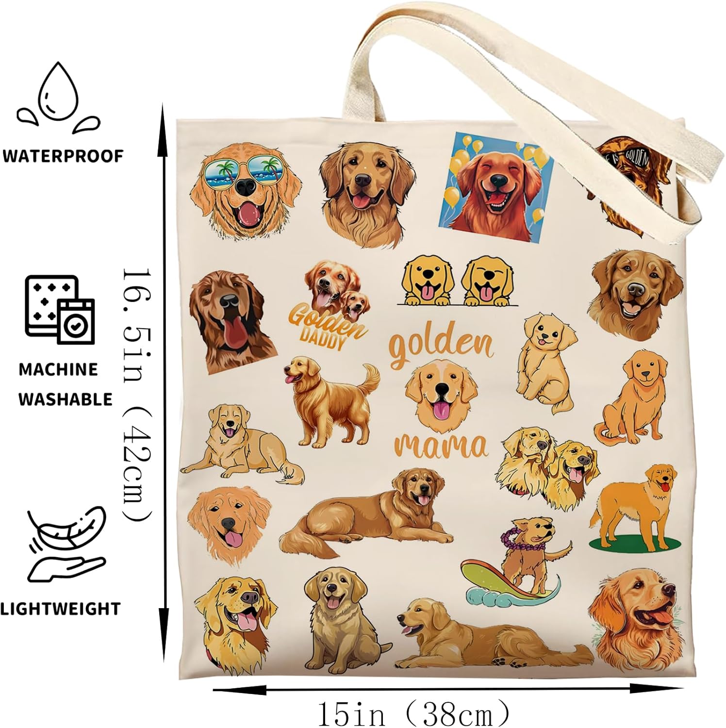 DOOX Canvas Tote Bag for Women, Reusable - Gift/Shopping/Beach/Grocery Canvas Bag - Birthday & Christmas Gifts for Women ﻿ - Image 4