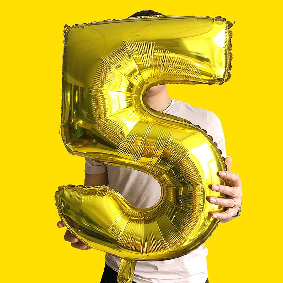 Amazon | 大きい 数字5 バルーン バースデー パーティー 誕生日