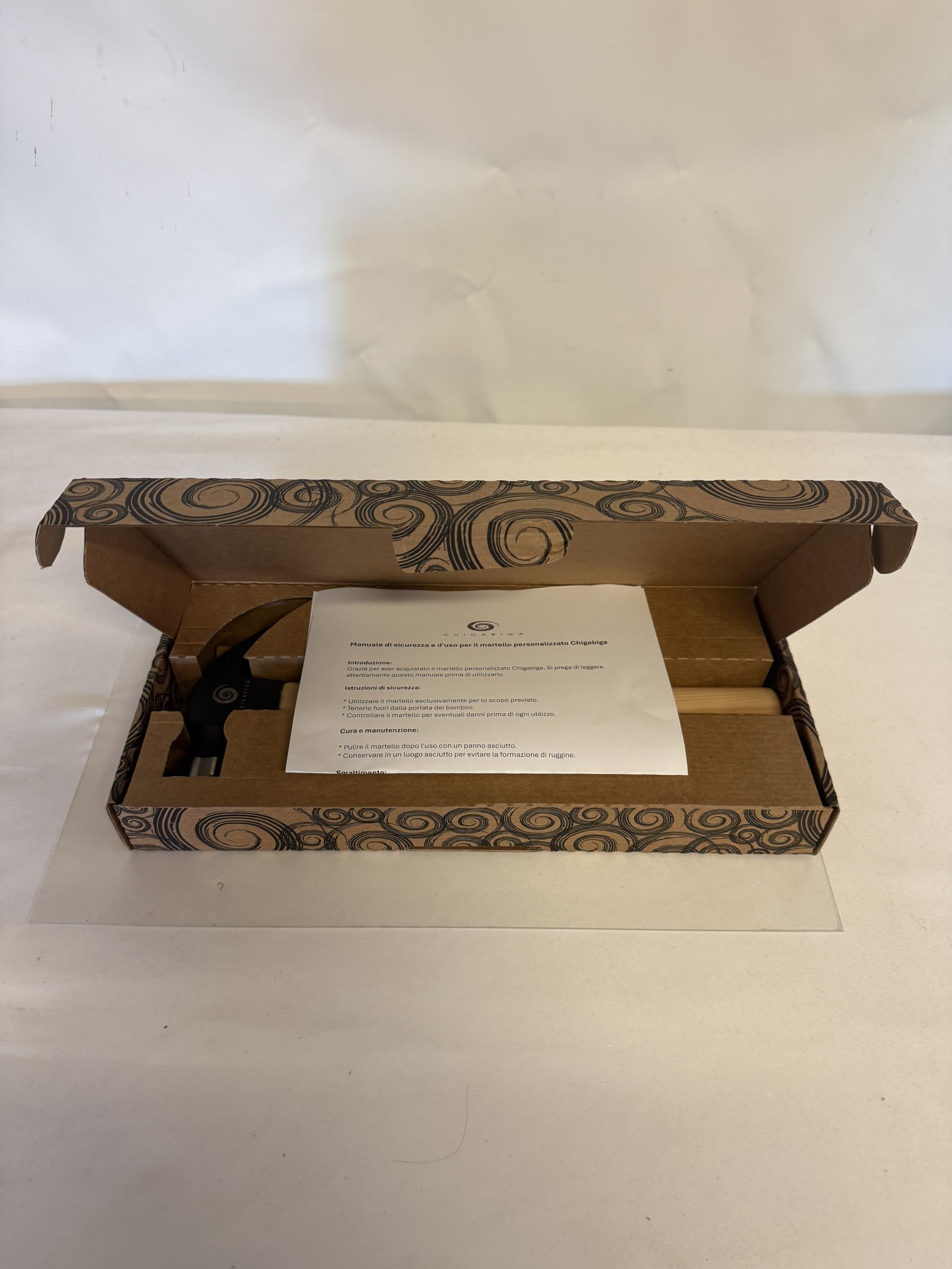 Martello PERSONALIZZATO con le tue stesse parole, regali originali per uomo, Natale, festa del papà, compleanno, fidanzato, San Valentino. Inciso a laser. Martelli da carpentiere di dimensioni reali