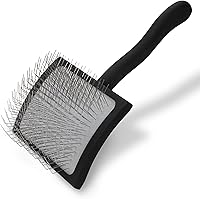 Chris Christensen Big K Slicker Brush Large - Pro Deshedding Detangler for Goldendoodles, Labradoodles, Poodles & Thick Coats