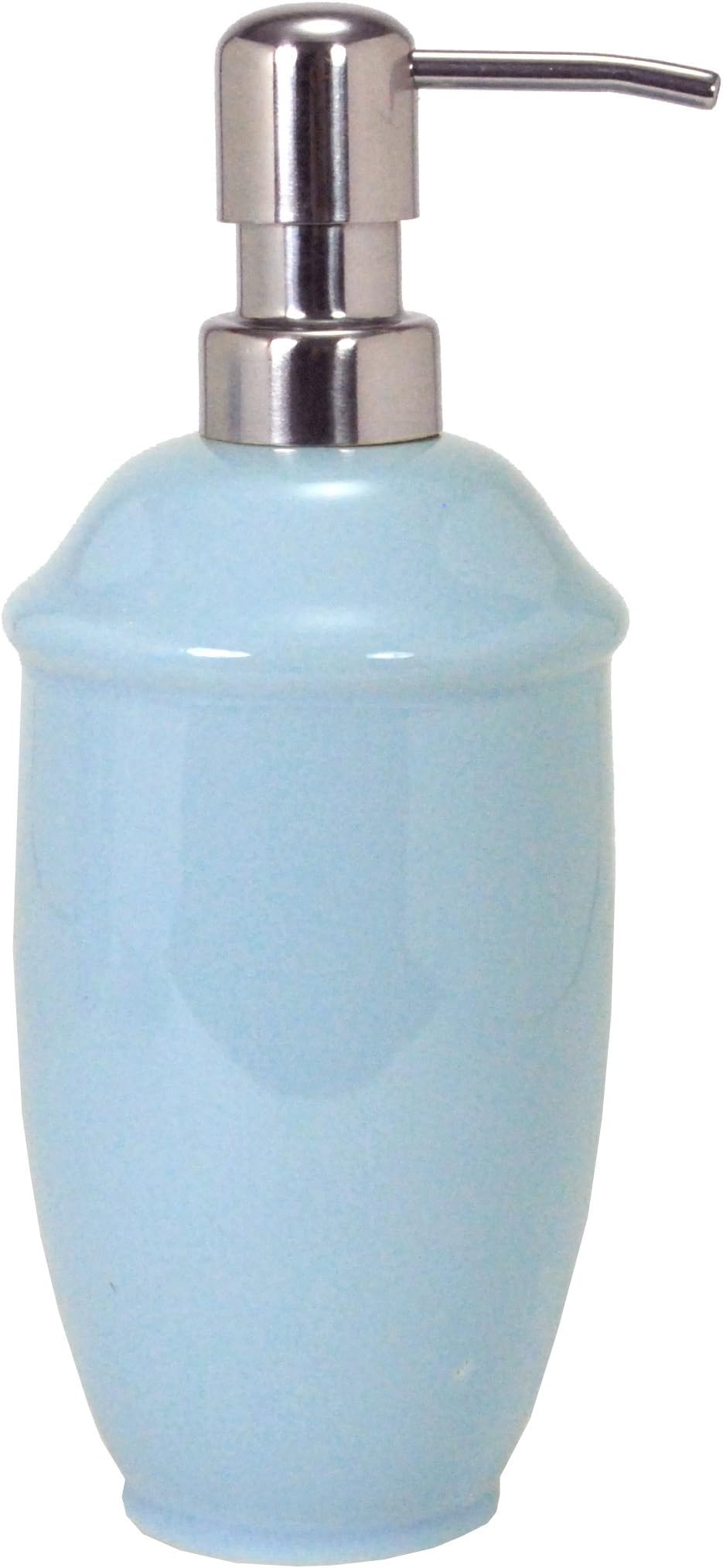 nuvo design Ceramic Lotion Dispenser, Seamist Blue