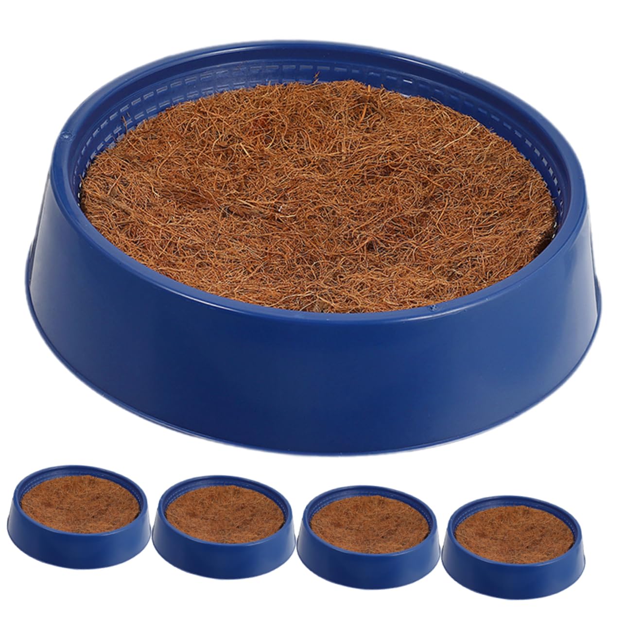 Hohopeti Nido per Piccioni Riutilizzabile in Plastico Blu, Resistente all'Usura e Non Facile da Danneggiare, Comodo Accessorio per Uccelli per Davanzale e Matrimonio