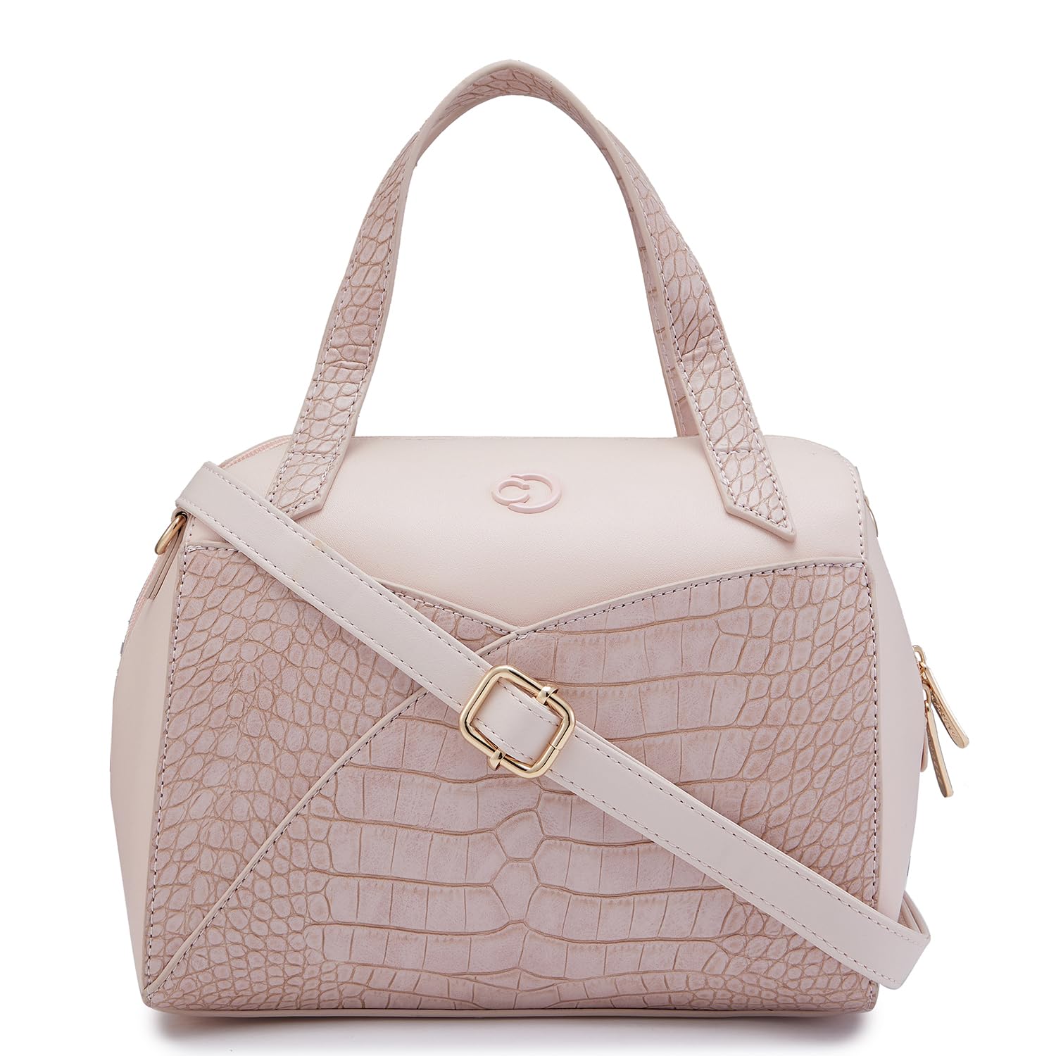 Caprese CABO CROCO BLUSH FAUX LEATHER MEDIUM SATCHEL HANDBAG (B0CYQCC219) Amazon Price History, Amazon Price Tracker