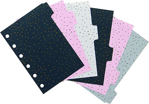 Miniatura 1 de Filofax Accesorio organizador, tamaño de bolsillo, colección confeti, divisores con pestañas, juego de seis (B132704)