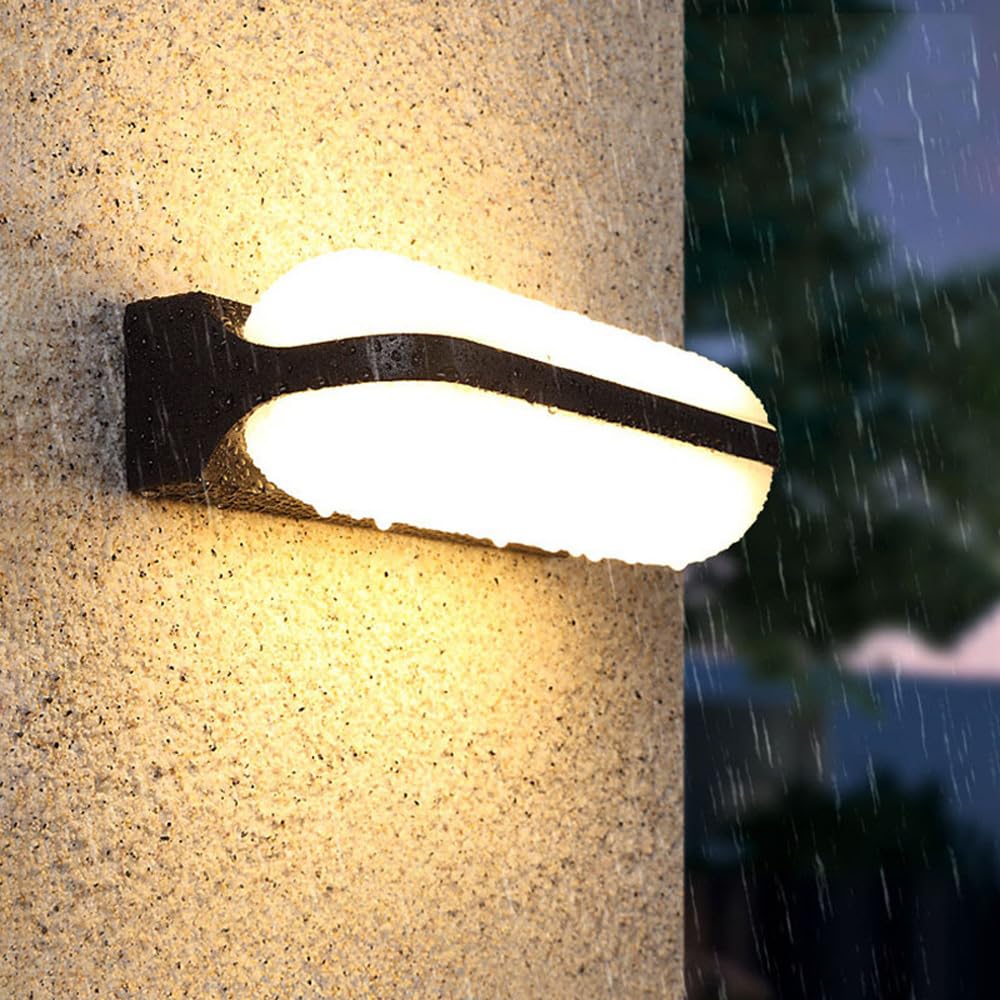 Außenwandleuchten, wasserdichte IP65-Außenleuchten, 12 W/24 W LED-Wandlaternen, Verandaleuchten, an der Wand montierte Außenleuchten für den Hauseingang, die Haustür, die Garage