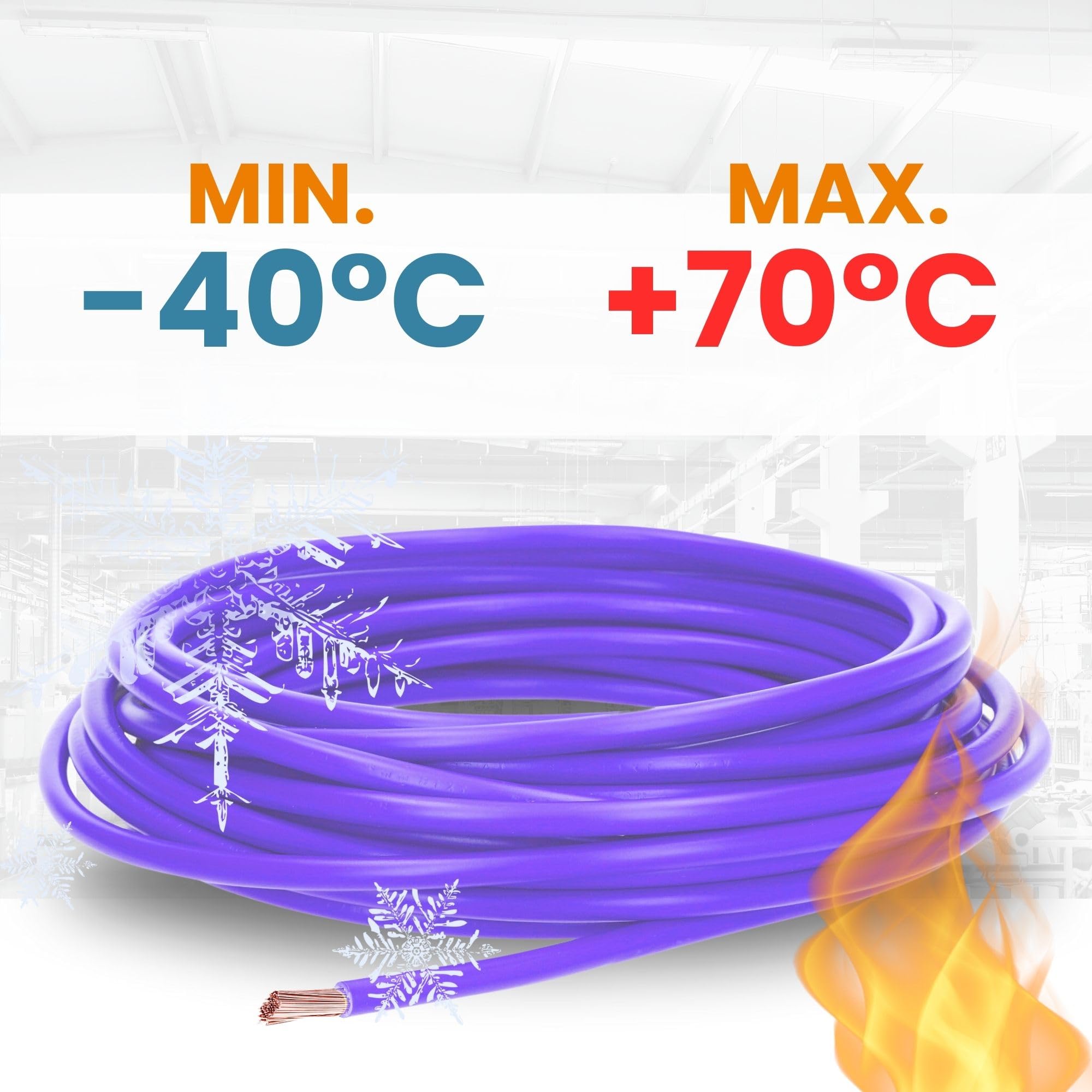 Lapp Cable de Cableado H05V-K 0,75 mm², Violeta, Flexible de PVC Individual