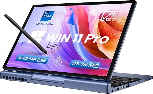 PC portable 10,1 pouces 2-en-1 tactile 