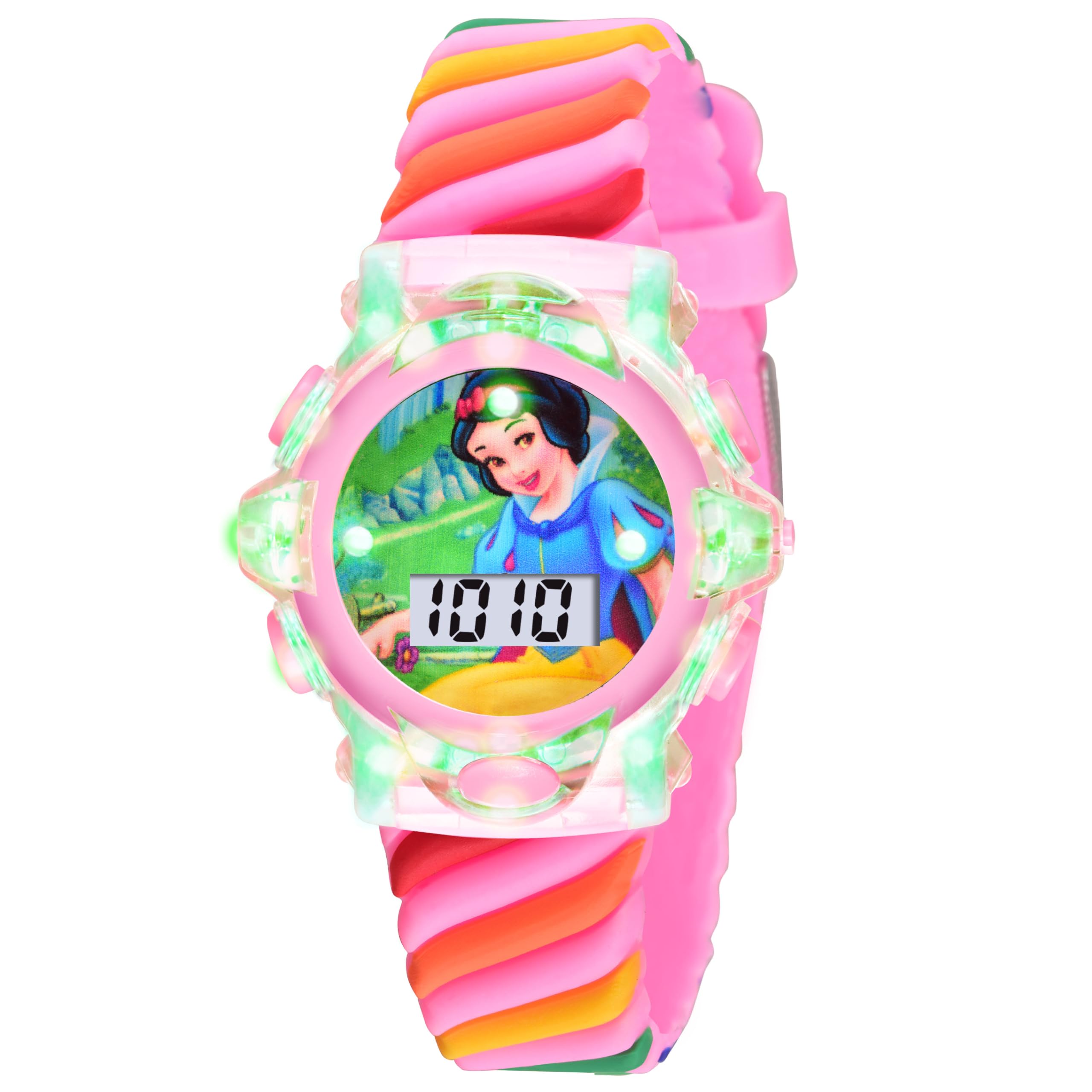 Shocknshop Silicone Digital Children Color Glowing Light Rainbow Watch For Kids Girls -Wch112 (Light Pink), Dial_Multicolor (B0DBHSQPND) Amazon Price History, Amazon Price Tracker