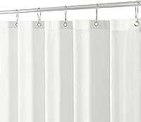 Vista 11 de Biscaynebay - Cortina de ducha de tela de calidad de hotel de 72 x 72 pulgadas, cortinas de baño resistentes al agua doradas, ojales resistentes a