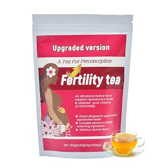 Laicuherb Natural Fertility Tea for Women Hormone Balance & Conception Support, 20 Tea Bags Pregnancy Tea to Support Menstrual Cycle & Reproductive Health, Organic Conception Teas to Get Pregnant Fast