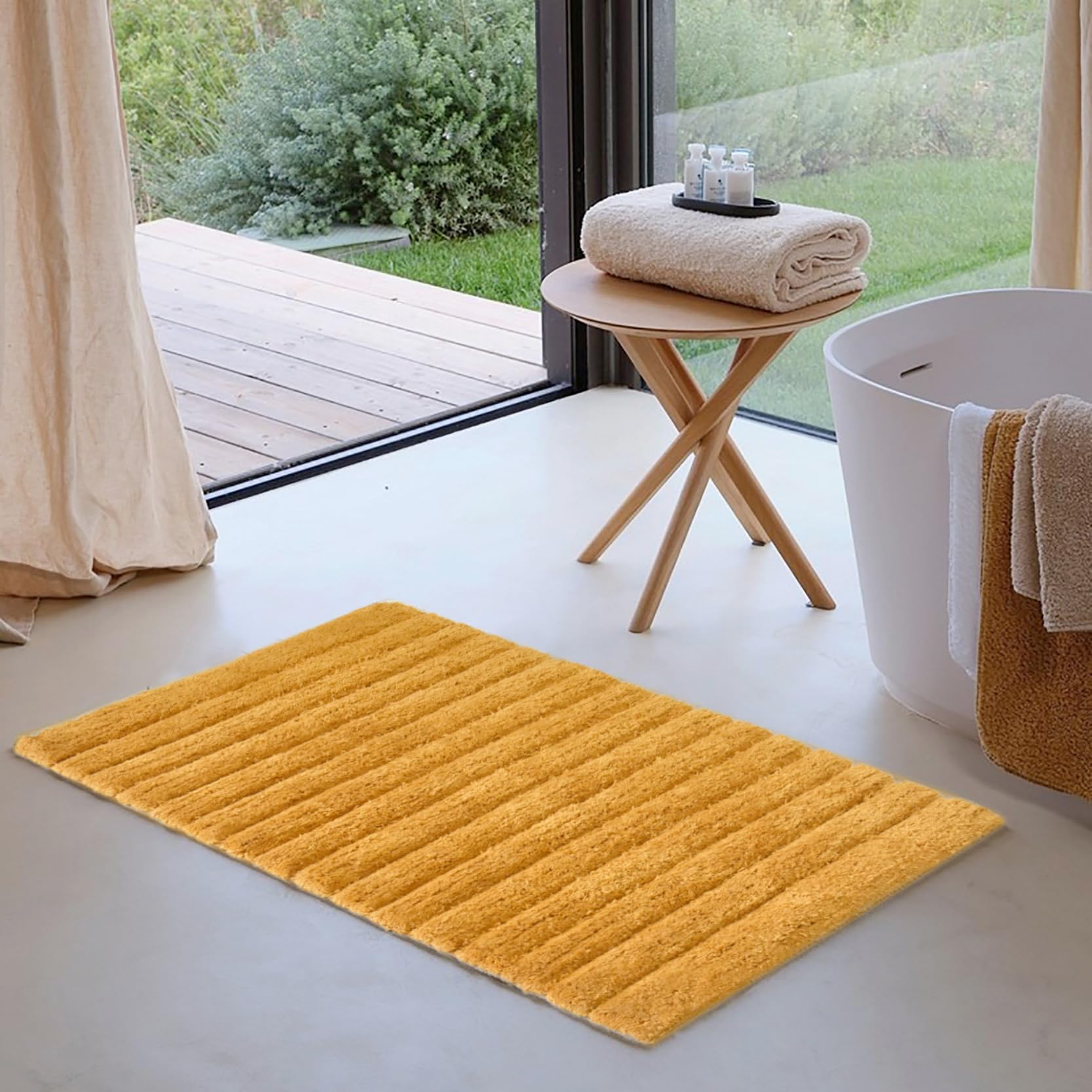 100% Cotton Luxury Bath Rug Ultra Absorbent Machine Washable Mat for Bathrooms/Showers (50 x 80 CM, Green) (B0DG5MGX3N) Amazon Price History, Amazon Price Tracker