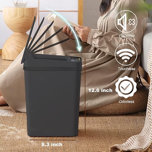 Cubo de Basura Inteligente Yatmung 2.5 Galones Negro miniatura 7